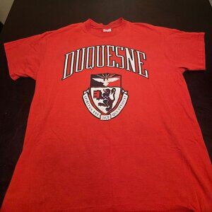 Rare vintage Duquesne University crest t shirt